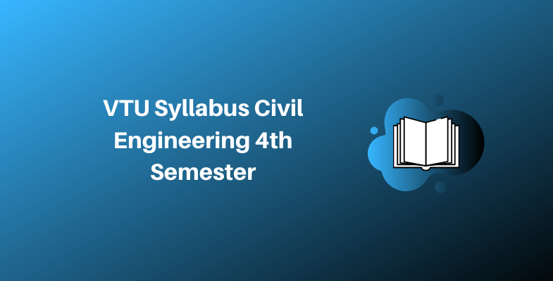 VTU Syllabus Civil Engineering 4th Semester