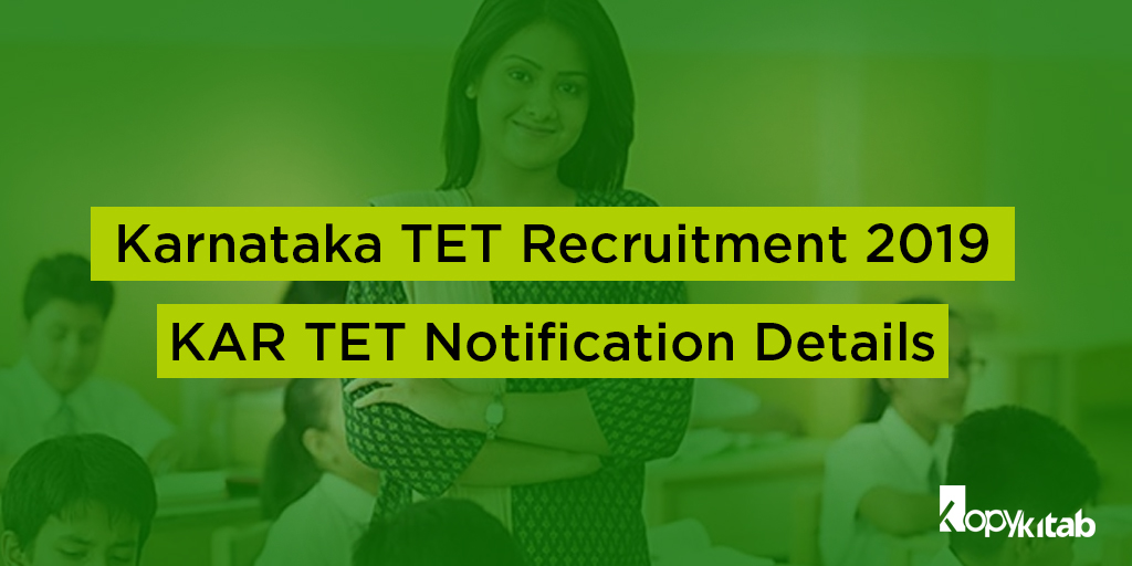 Karnataka TET Recruitment 2019