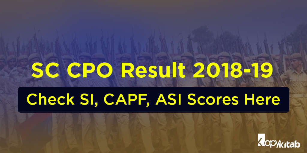 SSC CPO Result 2018-19