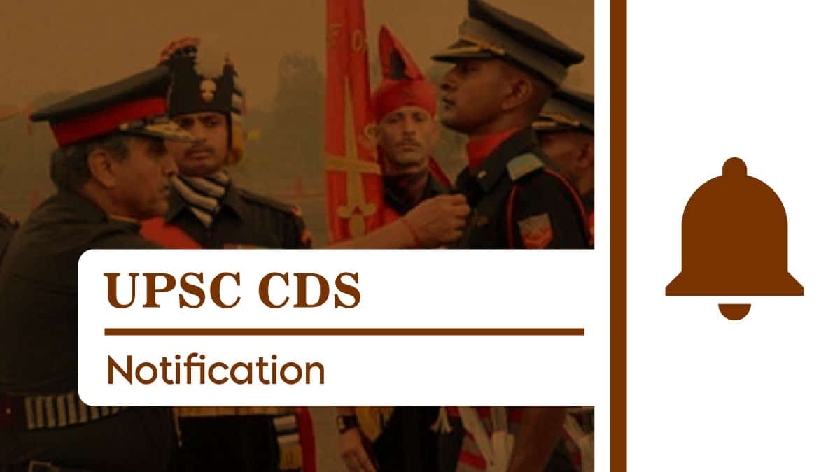 UPSC CDS Notification