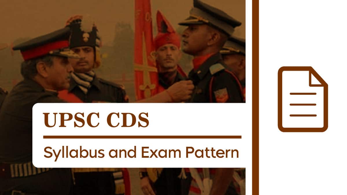 UPSC CDS Syllabus