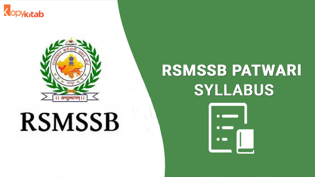 RSMSSB Patwari Syllabus
