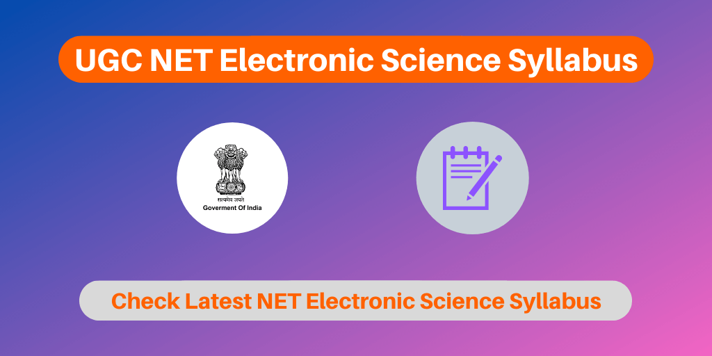 UGC NET Electronic Science Syllabus