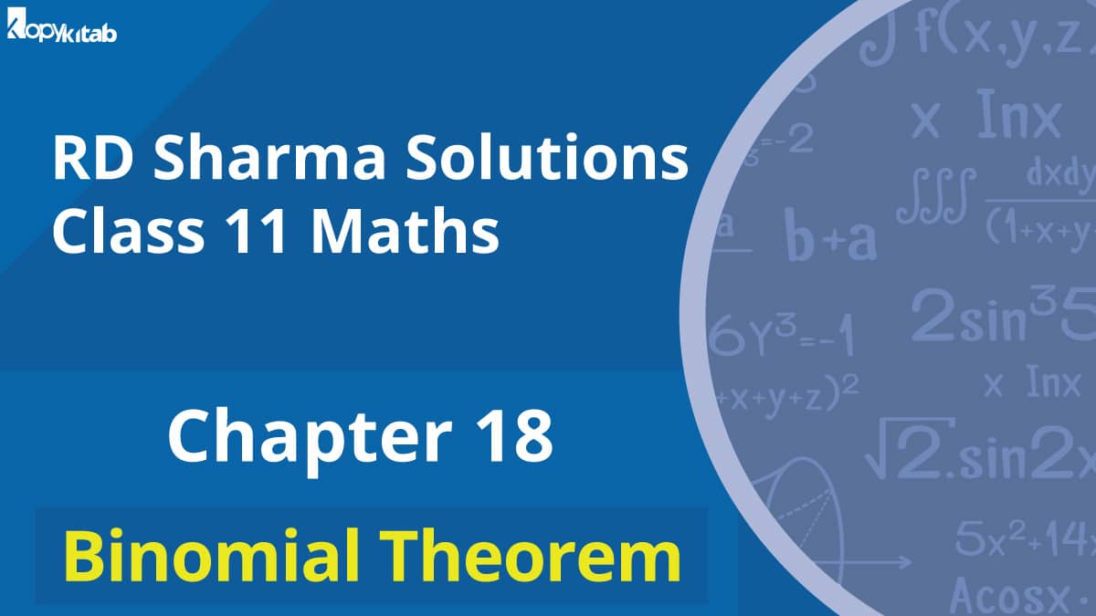 RD Sharma Solutions Class 11 Maths Chapter 18