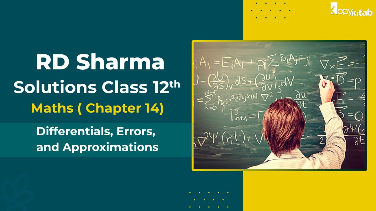 RD Sharma Solutions Class 12 Maths Chapter 14