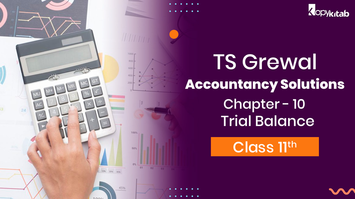 TS Grewal Class 11 Accountancy Solutions Chapter 10 - Trial Balance