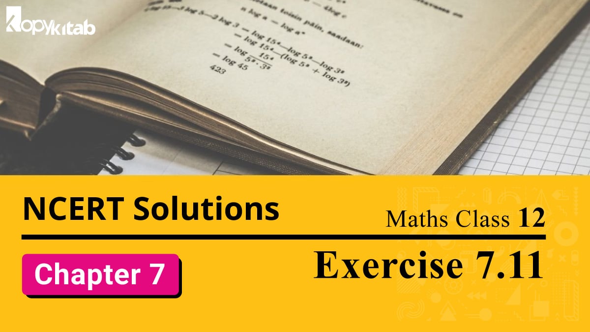 NCERT Solutions Class 12 maths Chapter 7 Exercise 7.11