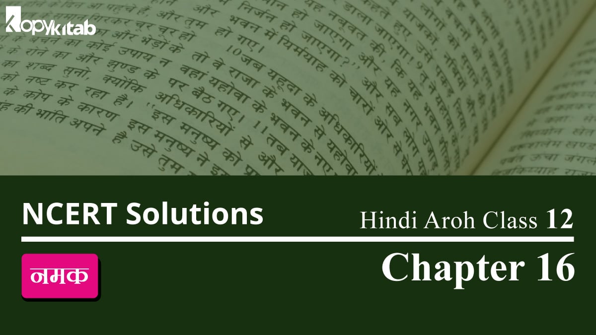 NCERT Solutions for Class 12 Hindi Aroh Chapter 16