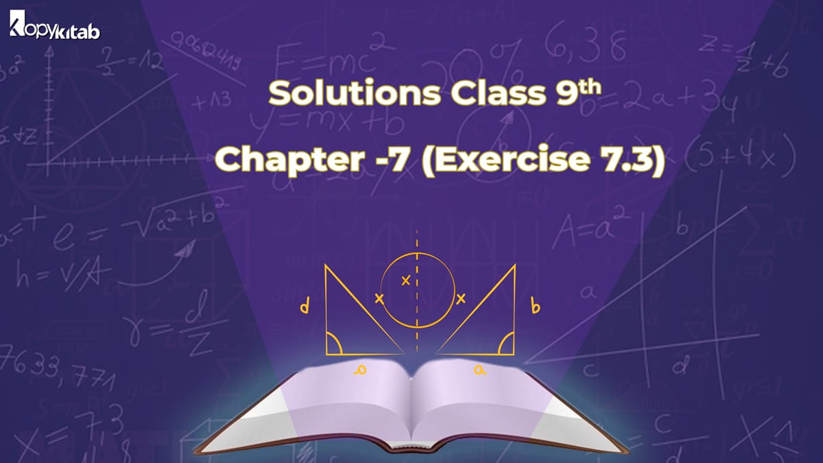 RD Sharma Class 9 Solutions Chapter 7 Exercise 7.3