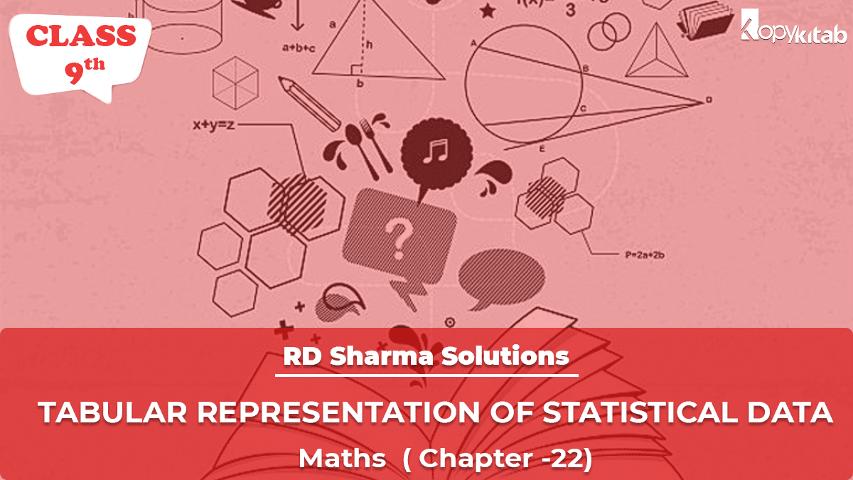RD Sharma Solutions Class 9 Maths Chapter 22